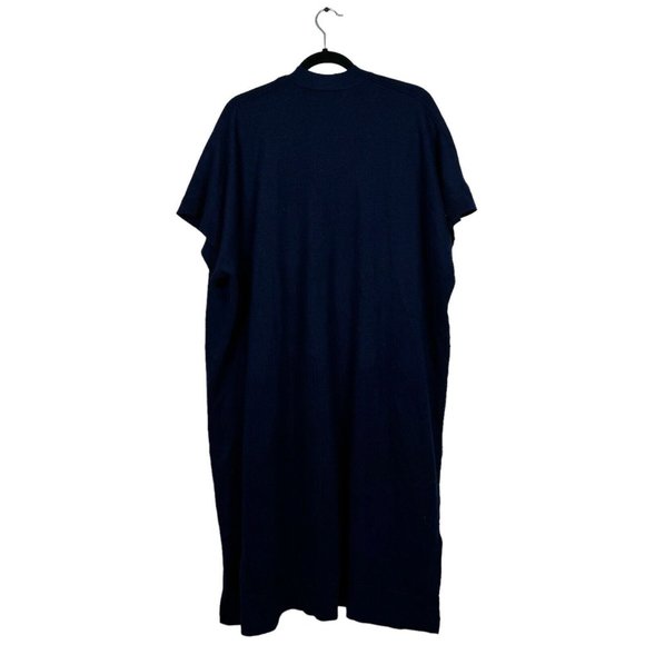 Great Jones - Navy Long Open Short Sleeve Cardigan Women's Sz M Medium - Picture 5 of 7